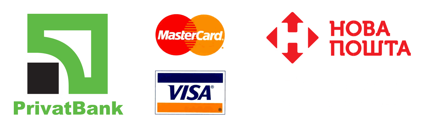 PrivatBank, Mastercard, Visa, Нова Пошта